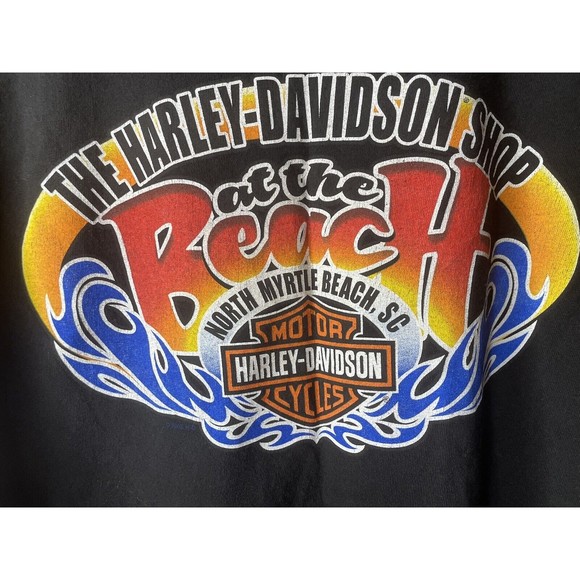 THE HARLEY-DAVIDSON SHOP I GOT MINE NORTH MYRTLE BEACH SC BLACK T-SHIRT MEDIUM - Picture 2 of 5